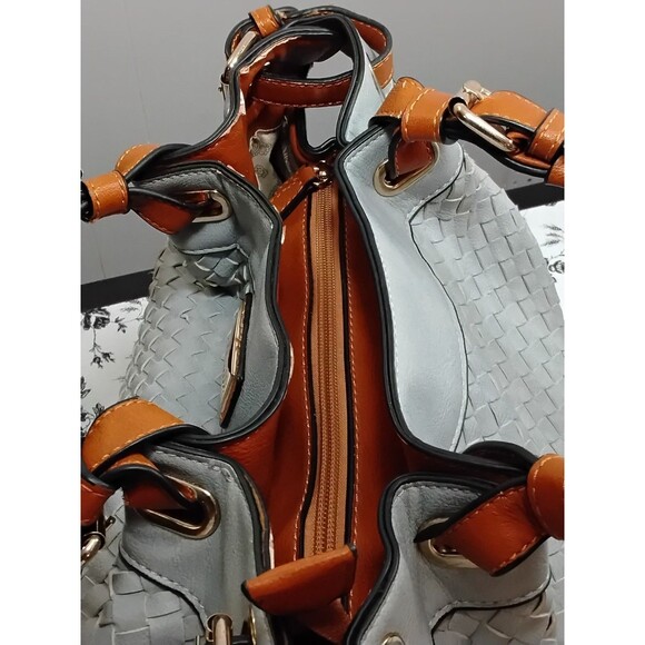 Simply Nicole Large woven Bag Blue - Picture 6 of 9